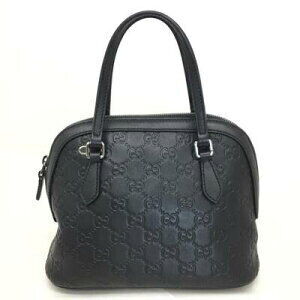 Gucci Shoulder Bag Black Leather Strap